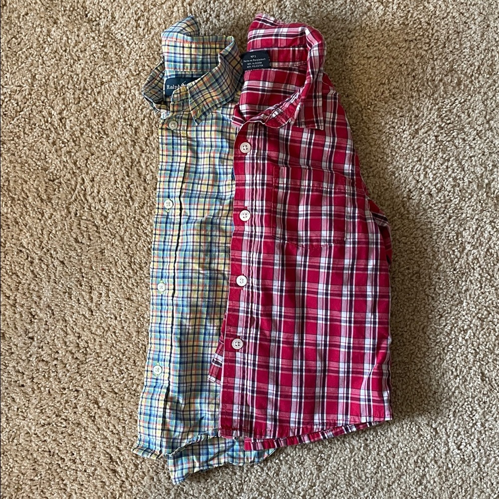 Toddler boys button down shirts
